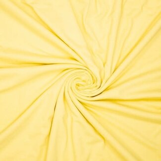 Cotton T-shirt knit uni - butter