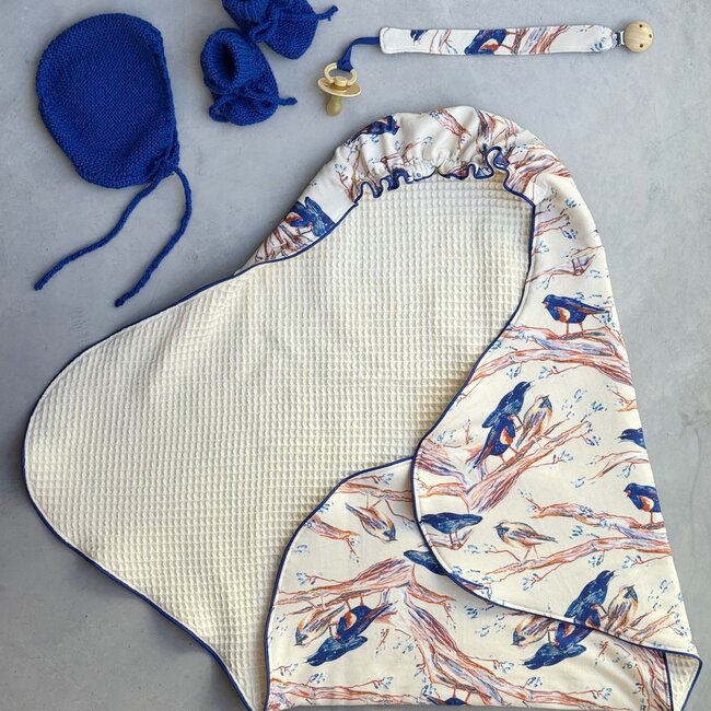 Capsule Fabrics French Terry - birds on branches