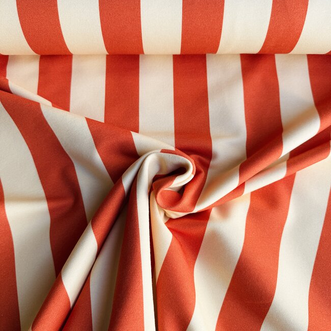 Capsule Fabrics French Terry - vertical flame / butter