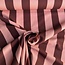 Capsule Fabrics French Terry - vertical burgundy / salmon