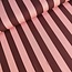 Capsule Fabrics French Terry - vertical burgundy / salmon