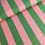 Capsule Fabrics Cotton Poplin - Wide Vertical Green / Raspberry