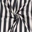 De Stoffenkamer Double gauze tetra - wide stripes dark blue