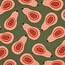 De Stoffenkamer Canvas katoen summer fruit - papaya green