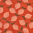 De Stoffenkamer Canvas katoen summer fruit - lemons rusty