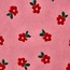 De Stoffenkamer Teddy flowers red / pink