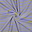 De Stoffenkamer Rekbare badstof - spons stripes - Lilac / Lime