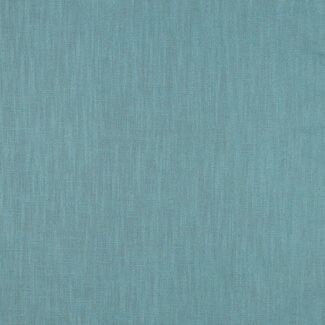 De Stoffenkamer Washed Linen uni Storm aqua