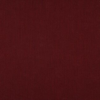 De Stoffenkamer Washed Linen uni burgundy