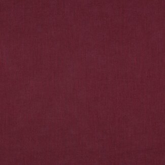 De Stoffenkamer Washed Linen uni - wine