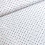 De Stoffenkamer Double gauze tetra - ecru red hearts mini