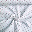 De Stoffenkamer Double gauze tetra - ecru red hearts mini
