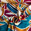 De Stoffenkamer Linen Mix Shapes wine red