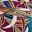 De Stoffenkamer Linen Mix Shapes wine red