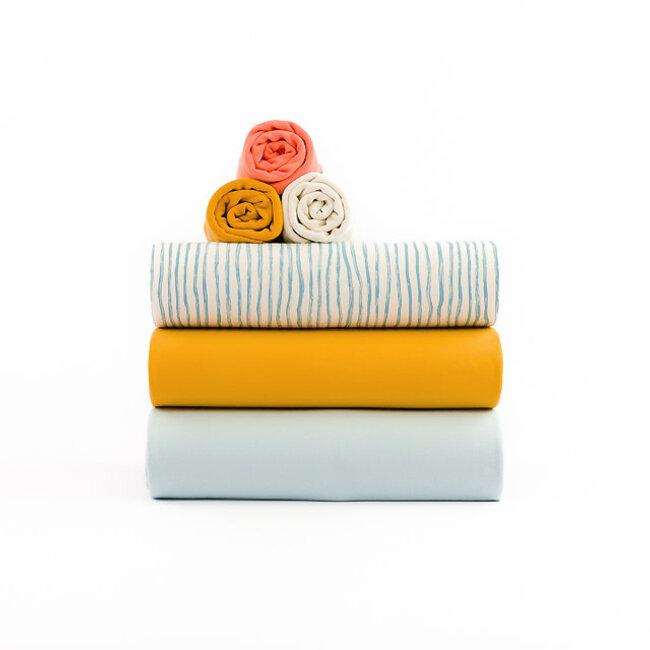 See You At Six SYAS French Terry wiggly verticals blauw