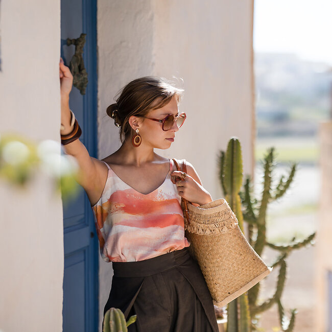 See You At Six SYAS Linen Mix - ember horizon