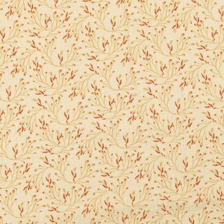 De Stoffenkamer Vintage Structure seersucker Cotton - twigs rust