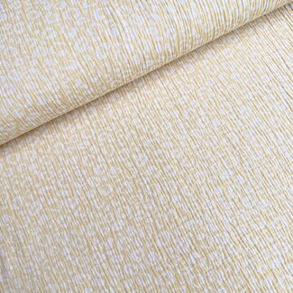 De Stoffenkamer Double Gauze Jacquard leopard soft sun