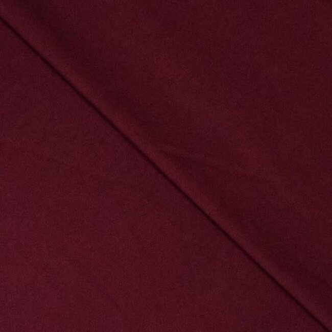 Fibre Mood Cotton Poplin Stonewashed paper touch - donker bordeaux