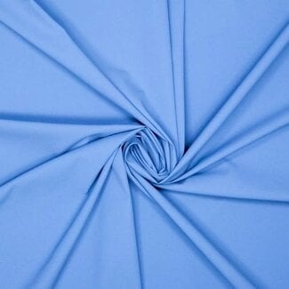 Fibre Mood Cotton Poplin Stonewashed paper touch - midden blauw