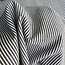 De Stoffenkamer Cotton Poplin fine stripes - black