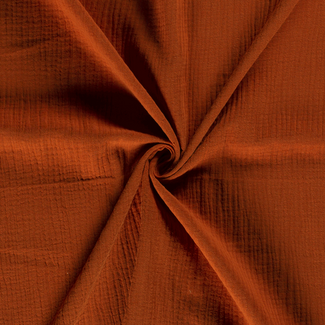 De Stoffenkamer Double Gauze Tetra Roest