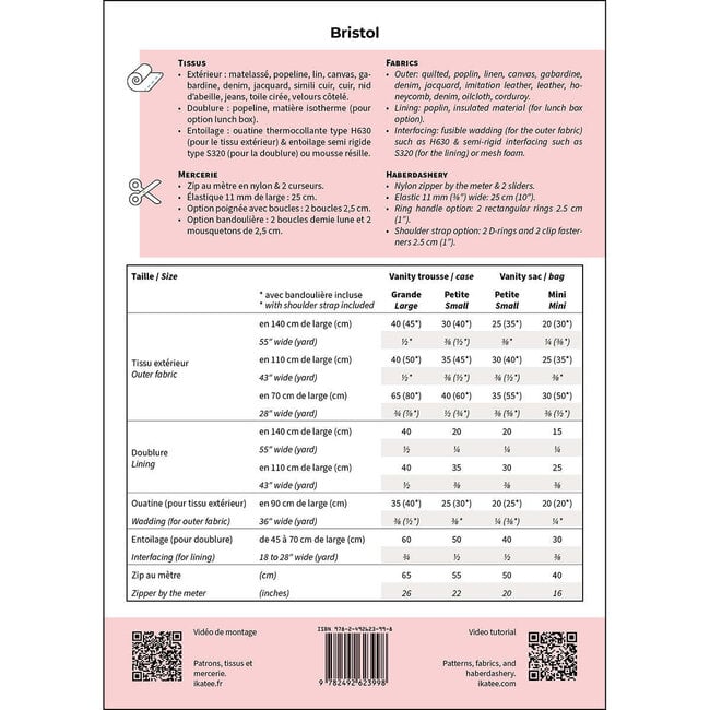 IKATEE Bristol Beauty Cas toilettas (4 maten)