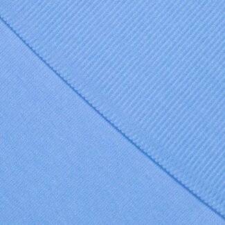 BAMBOO ribbed knit - midden blauw