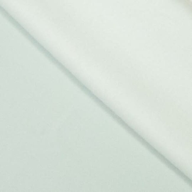De Stoffenkamer Effen sweaterstof warme jogging - ijsblauw
