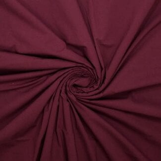 De Stoffenkamer Effen sweaterstof warme jogging - bordeaux
