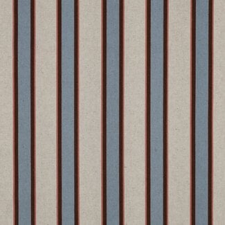 De Stoffenkamer Stevige katoen Canvas - naturel stripes - blue