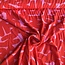 Viscose blouse bubble letters red