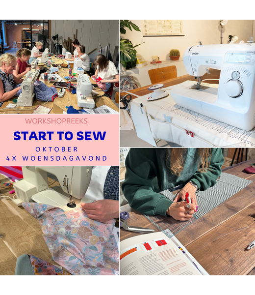 Workshop Start To Sew OKT- 4 avonden