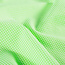 Seersucker Cotton mix - mini vichy checks neon green