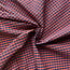 Seersucker Cotton - vichy brick/navy