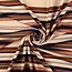 Ribbed tricot - stripes creme