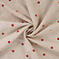 De Stoffenkamer Linen Mix naturel hearts