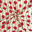 De Stoffenkamer Double Gauze Tetra red apples