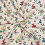 De Stoffenkamer Double Gauze Tetra Forest Animals ecru