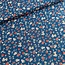 Viscose blouse - tiny flowers petrol