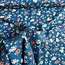 Viscose blouse - tiny flowers petrol