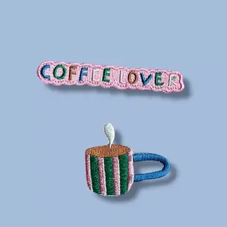hejpatches Strijkapplicatie coffee lover 2 set