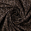 De Stoffenkamer Denim Cotton Mix Leopard -  grey