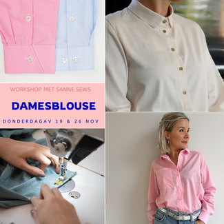 Workshop dames blouse full option do. 19 en 26/11