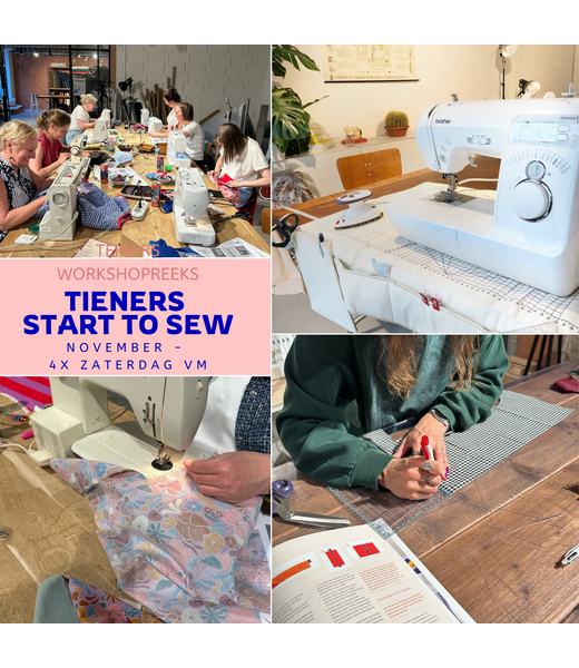 TIENER Workshop Start To Sew nov - dec zat vm