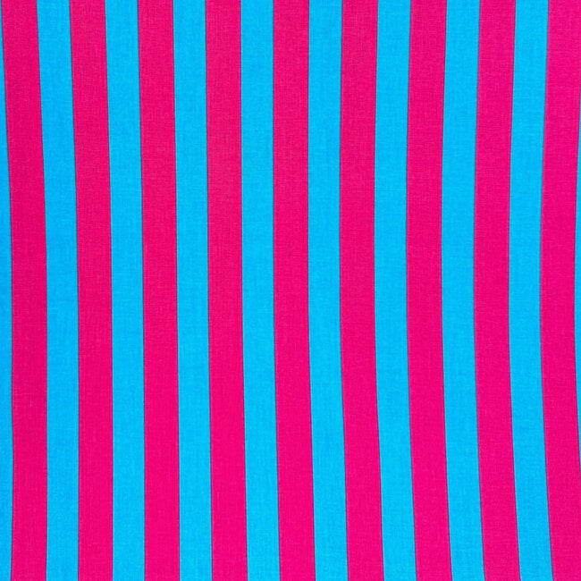Kokka Cotton candy party by Kokka ‘26 - stripes aqua