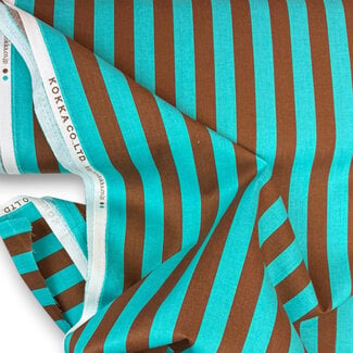 Kokka Cotton candy party by Kokka ‘26 - stripes brown