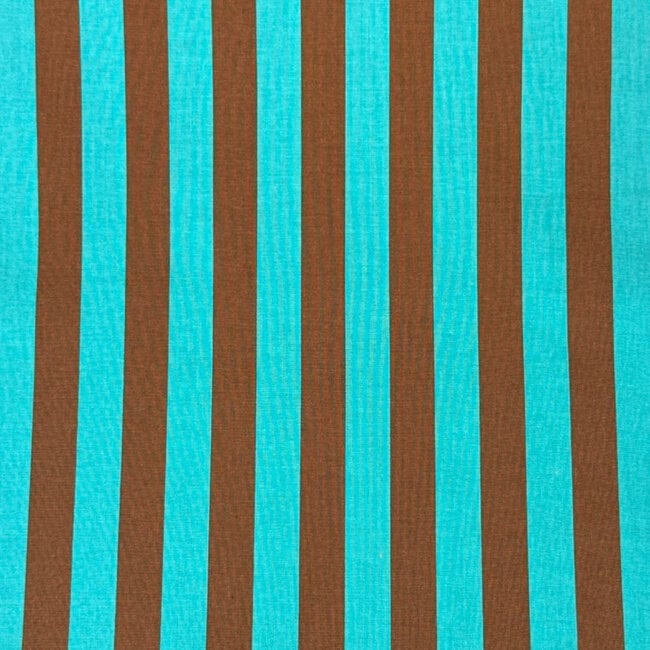 Kokka Cotton candy party by Kokka ‘26 - stripes brown