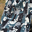 Kokka Cotton linen blend Art Cat - blue
