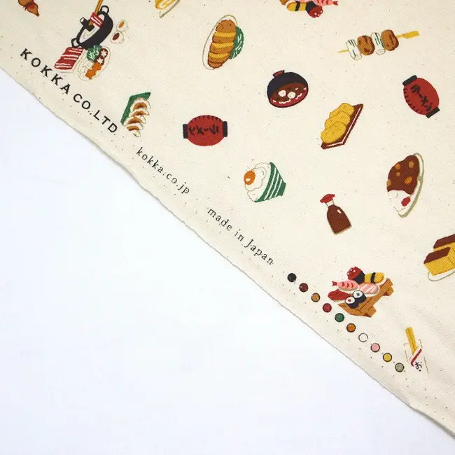 Kokka Cotton soft canvas - sushi